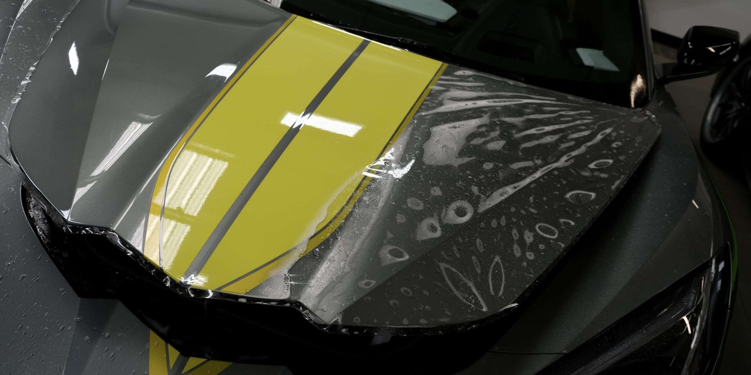 c8 hood with Ppf have squeegeed down